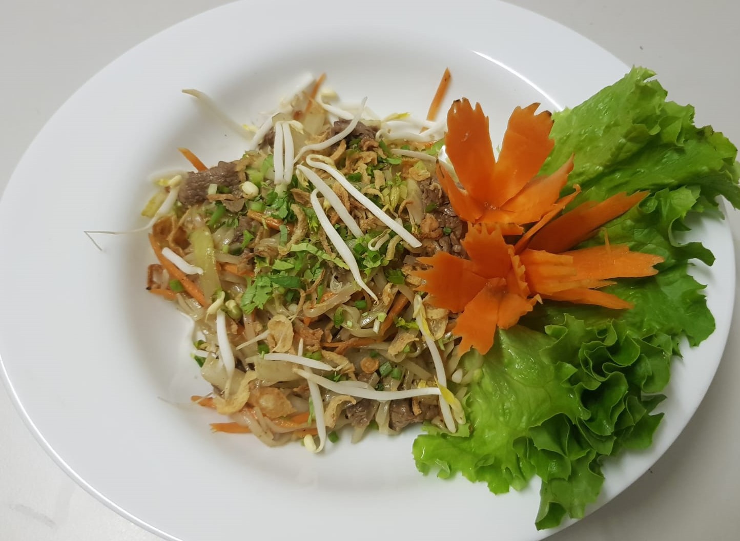 Pâtes sautées au boeuf